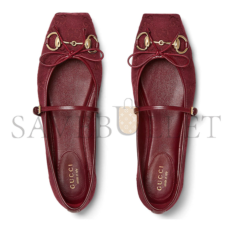GUCCI WOMEN'S GUCCI HORSEBIT BALLET FLAT 821220 GUCCI WOMEN'S GUCCI HORSEBIT BALLET FLAT 821220